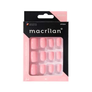Unhas postiças tamanho médio cor Rosa Claro Macrilan UP302A
