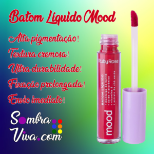 Batom líquido Mood Ruby Rose HB566S