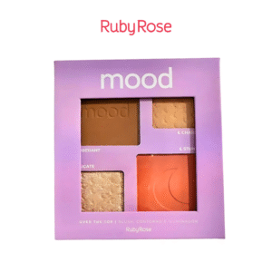 Paleta Blush, Contorno Bronzer e Iluminador Over the Top Mood Ruby Rose